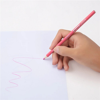 12 бр./кутия Дървени цветни моливи Kawaii Детски рисунки Нетоксичен художествен кръгъл молив за ученици Ученически пособия