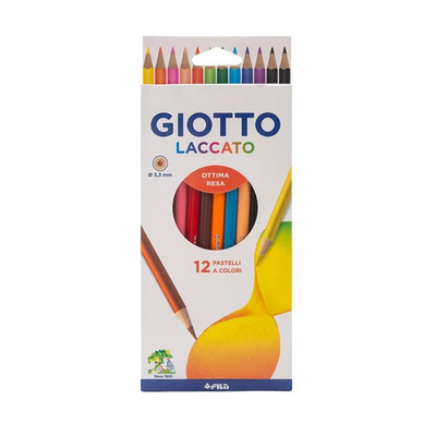 12 τεμάχια/κουτί Ξύλινα χρωματιστά μολύβια Kawaii Παιδικά Σχέδια Μη τοξικό Στρογγυλό μολύβι τέχνης για μαθητές Σχολικά είδη