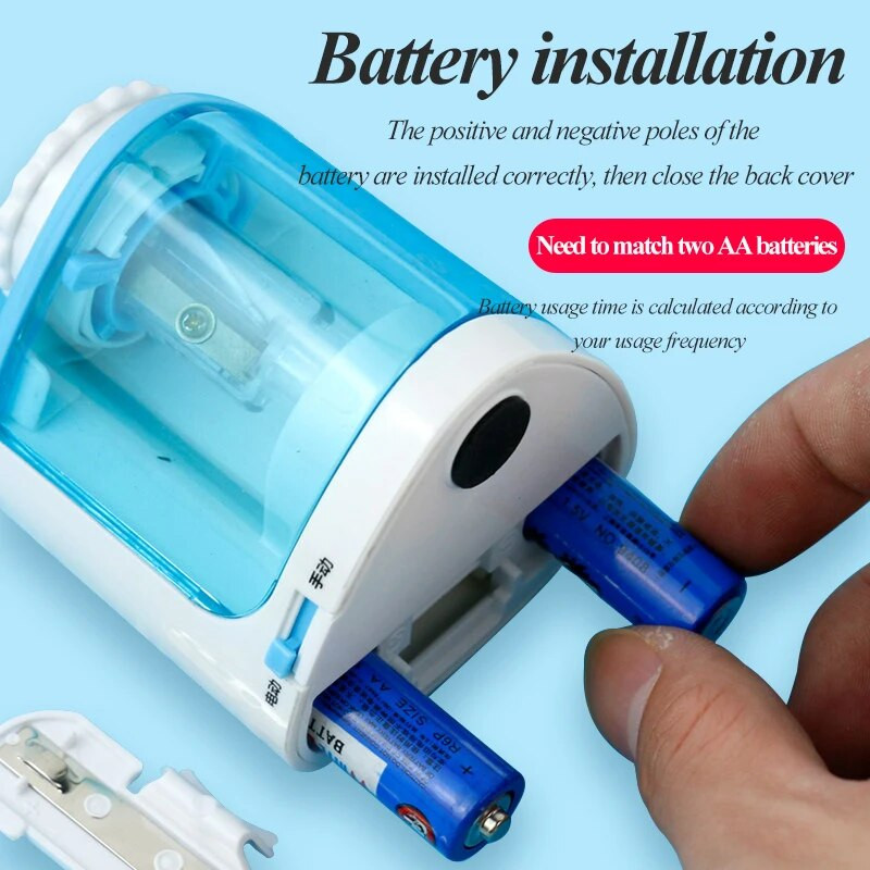 Tenwin pārnēsājams elektrisks/manuāls 2 vienā zīmuļu asināmais Automātiskais zīmuļu asināmais bērniem Pieaugušajiem Automātiskais zīmuļu asināmais Kancelejas preces