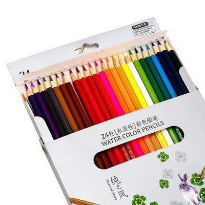 Природна история цветни моливи за рисуване 12/18 различни colores комплект моливи Crayon Канцеларски материали Офис ученически пособия lapices