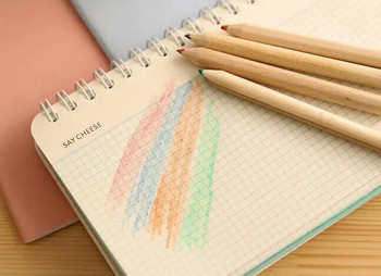 12 τμχ / σετ, 12 διαφορετικά χρωματιστά μολύβι ξύλου με ξύστρα για σχολική γραφή, έγχρωμο μολύβι για μαρκάρισμα τέχνης, λήψη σημειώσεων