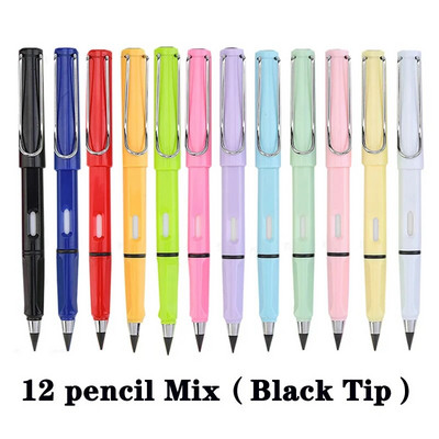 36/12gab 12 krāsu komplekts Mūžīgs bezgalīgs zīmulis Neierobežots rakstīšanas zīmuļi Dzēšams zīmulis gleznošanai, mākslas bērnu skola