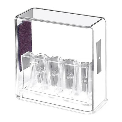 4 τρύπες χαρτικά διαφανές χειροκίνητο εργαλείο ακονίσματος Μολύβι ακονίσματος για μολύβια σκίτσο μολυβιών κάρβουνο με καπάκι