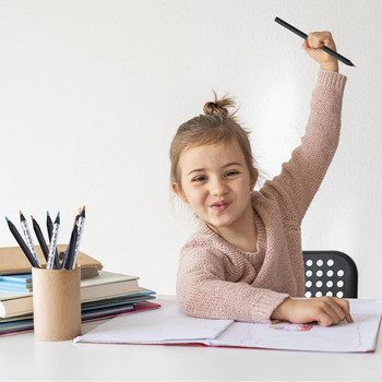 12 бр./компл. молив дъга 7 цвята концентрични градиентни пастели многоцветни моливи за рисуване творчески канцеларски материали подарък за деца