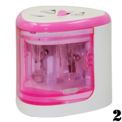 Patareidega töötav elektriline pliiatsiteritaja, 2 auku 6–8 mm ja 9–12 mm, automaatse peatusega koolitarbed õpilastele