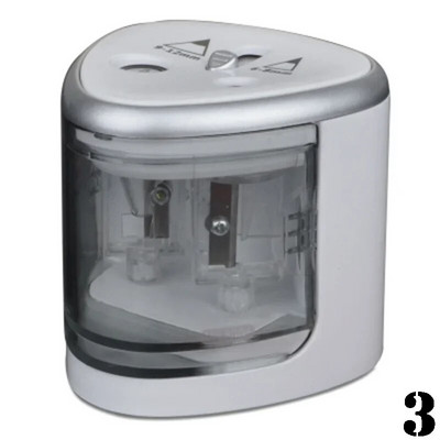 Patareidega töötav elektriline pliiatsiteritaja, 2 auku 6–8 mm ja 9–12 mm, automaatse peatusega koolitarbed õpilastele