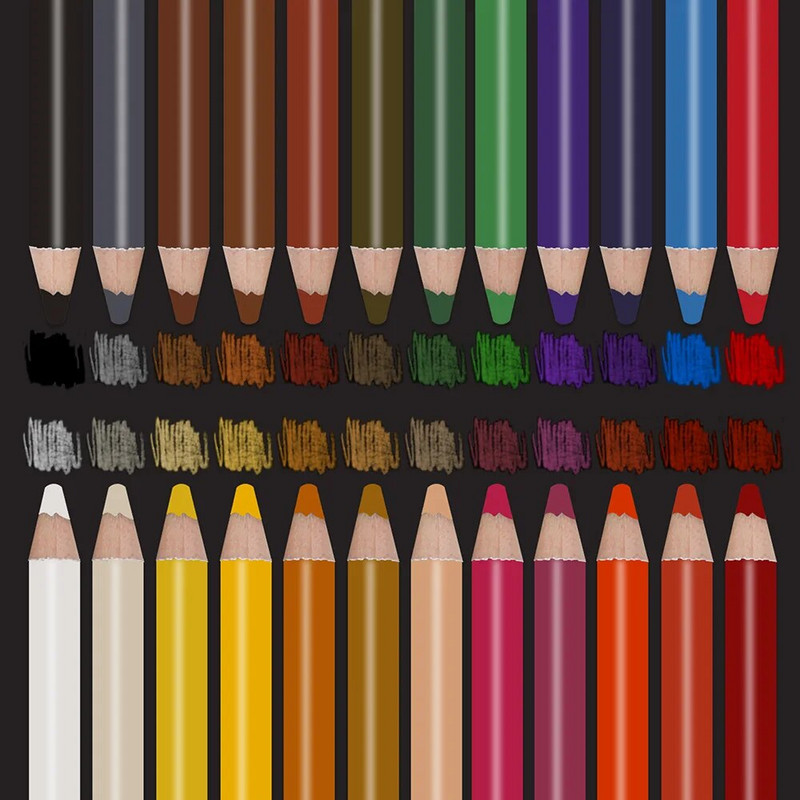 KALOUR 24 Värvid Pastellvärvilised pliiatsid Joonistamine Joonistamine Värvilised süsinikpliiatsid Värvimispliiatsid Õpilastele Kunstniku Kunstitarbed