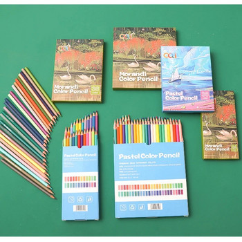 Моливи с цвят на кожата 24/36/48 Цветни моливи Doodle Macaron Pencils Професионален комплект моливи за рисуване Скициране Художествени принадлежности
