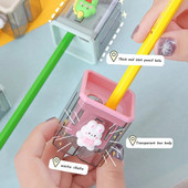 1 PC Mini Cute Cartoon ακονιστήρι με δύο τρύπες Μολύβι Kawaii Stationery Sharpener Μαθητικές προμήθειες