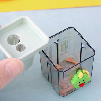 1 PC Mini Cute Cartoon ακονιστήρι με δύο τρύπες Μολύβι Kawaii Stationery Sharpener Μαθητικές προμήθειες