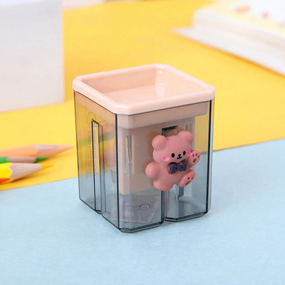 1 PC Mini Cute Cartoon ακονιστήρι με δύο τρύπες Μολύβι Kawaii Stationery Sharpener Μαθητικές προμήθειες
