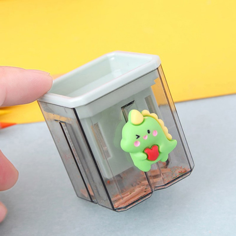 1 PC Mini Cute Cartoon ακονιστήρι με δύο τρύπες Μολύβι Kawaii Stationery Sharpener Μαθητικές προμήθειες