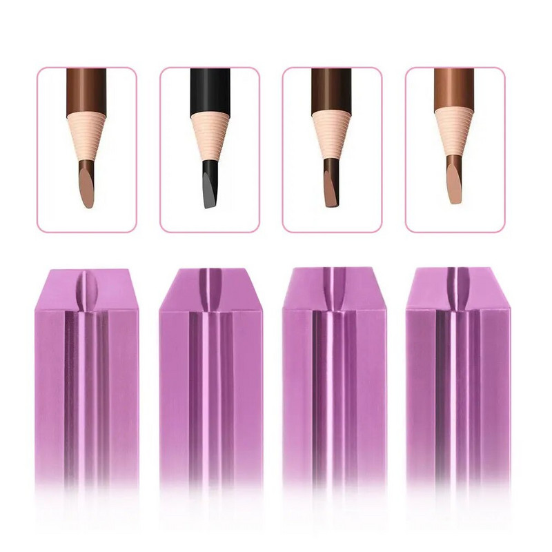 4 viename antakių pieštukų galandiklis Microblading tatuiruotės žymeklis Permanentinis makiažas Profesionalus antakių pieštuko galandimo galiukas plonas įrankis