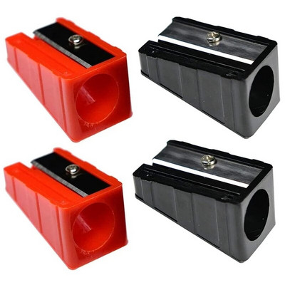 Kynsna pliiatsiteritaja metallist teraga puusepa Jumbo värvipliiatsi teritaja, puidutöötlejate teritajad golfipliiatsite teritamiseks 4 komplekti