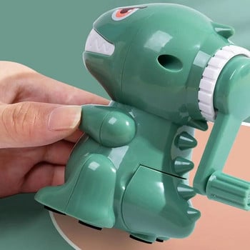 Hand Crank Cute Dinosaur Mechanical μολύβι ακονιστήρι εισέρχεται αυτόματα στο Lead Creative Cartoon Γραφική ύλη Σχολική προμήθειες