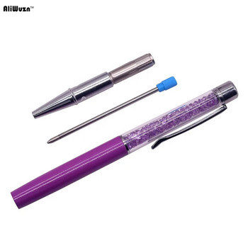 1Pcs Pen Crystal Ballpoint Pen Creative Pilot Stylus Touch Pen за писане на канцеларски материали Офис и училище Химикалка Химикалка Черно синьо