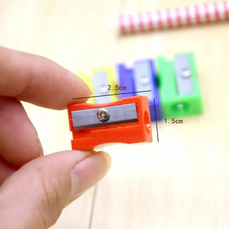 10gab plastmasas glīts zīmuļu mini asināmais daudzkrāsains izlases bērnu pamatskolas biroja asināmais kancelejas piederumi