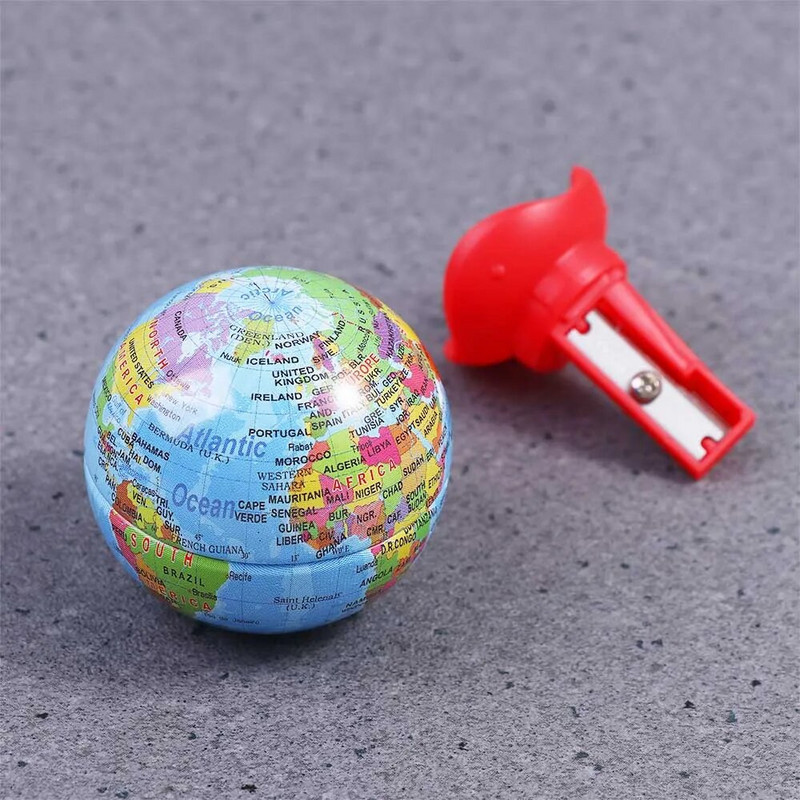 Radošs bērniem Globe zīmuļu asināmais Pārnēsājams skicēšanas zīmulis griešanas rīki Zīmēšanas mākslas piederumi Studentu kancelejas preces