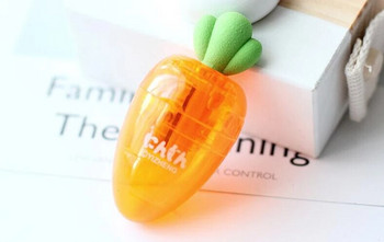 1 τμχ Cute Carrot μηχανικό μολύβι ακονιστήρι με γόμα για μολύβια σχολικό προμήθεια γραφείου Φοιτητικό Γραφικό Είδος διακόσμησης
