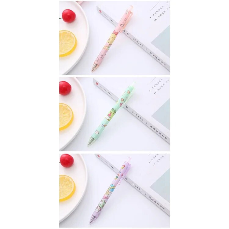 6 τεμ San-x SUMIKKO GURASHI Μαύρο μελάνι Gel Pen animal στυλό για σχολική γραφή Χαριτωμένο ουδέτερο στυλό Είδη γραφείου για παιδιά Χαρτικά δώρο