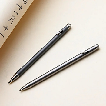 1PCS Mini Titanium Compact Bolt Pen Преносим ключодържател Химикалка за пътуване Метален ключодържател Химикалка Подписване Парти подаръци за гости