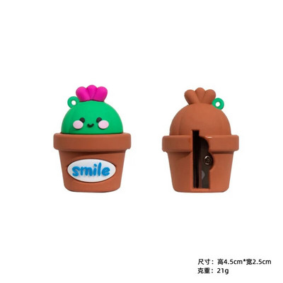 PVC mīkstas plastmasas jauks zīmuļu asināmais studentu pārnēsāšanas soma mini silīcija plēves zīmuļu asināmais dinozauru zīmuļu asināmais