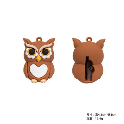 PVC mīkstas plastmasas jauks zīmuļu asināmais studentu pārnēsāšanas soma mini silīcija plēves zīmuļu asināmais dinozauru zīmuļu asināmais