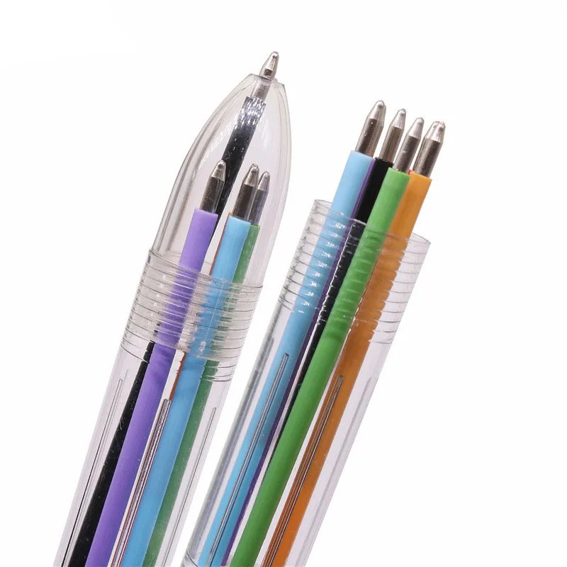 Στυλό 8 χρωμάτων μελάνι Στυλό με μαρκαδόρο Εργαλεία γραφής Student Push Ball 0,5mm Έγχρωμο στυλό 1 τεμ.