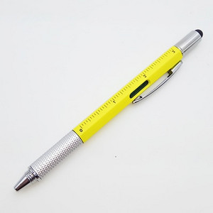 1PC Alat Kemijska olovka Kreativni pribor Odvijač Ravnalo Libela Kemijska olovka Višenamjenska Canetas Uredski promotivni dar