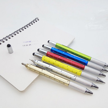 1PC Инструмент Химикалка Творчески канцеларски материали Отвертка Линийка Нибел Химикалка Мултифункционален Canetas Подарък за промоция на офис