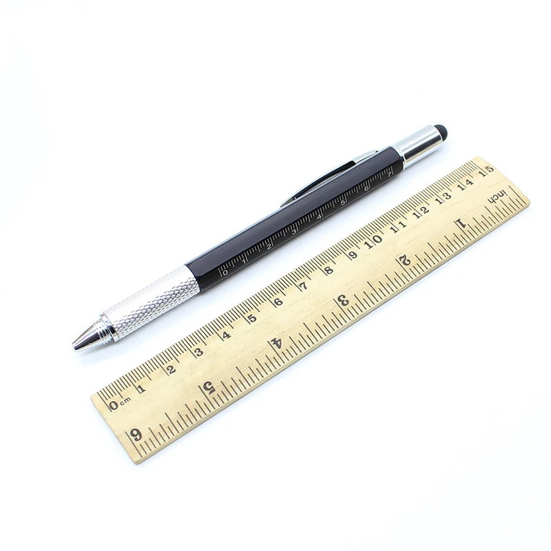 Daudzfunkcionāls skārienekrāna plastmasas lodīšu pildspalva ar līmeņrādi lodīšu pildspalvu biroja dāvanu Canetas reklāmas pielāgots LOGO