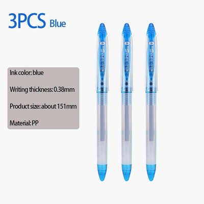 M&G GP1212 3PCS melna sarkana zila tinte 0,38 MM gēla pildspalva studentu mācību kancelejas piederumi Biroja kancelejas piederumi finanšu paraksta pildspalva