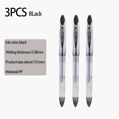 M&G GP1212 3PCS melna sarkana zila tinte 0,38 MM gēla pildspalva studentu mācību kancelejas piederumi Biroja kancelejas piederumi finanšu paraksta pildspalva