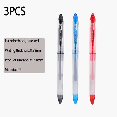 M&G GP1212 3PCS melna sarkana zila tinte 0,38 MM gēla pildspalva studentu mācību kancelejas piederumi Biroja kancelejas piederumi finanšu paraksta pildspalva