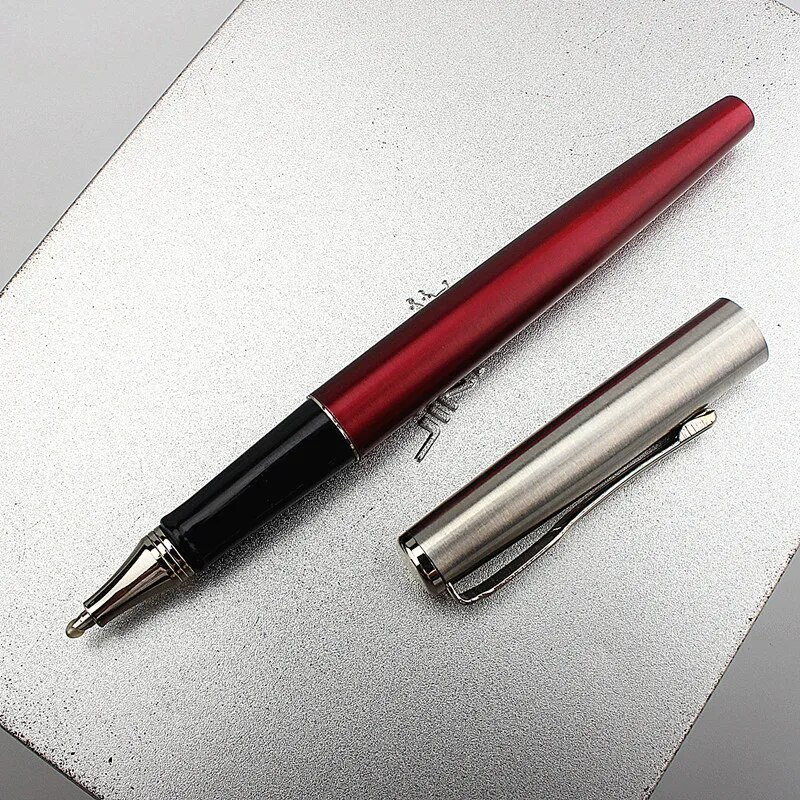 Υψηλής ποιότητας μεταλλικό στυλό πολυτελείας Μαύρο μπλε Κόκκινο στυλό Rollerball 0,7 mm Μαύρο μελάνι Refill Ink Στυλό γραφείου Σχολική γραφική ύλη