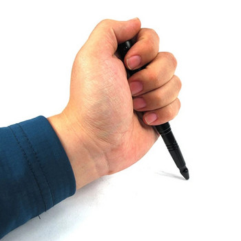 1 ΤΕΜ. GENKKY Μεταλλικό στυλό στυλό Τακτικής στυλό βολφραμίου χάλυβα unisex μεταλλικό πολυλειτουργικό στυλό εργαλείων παραθύρου