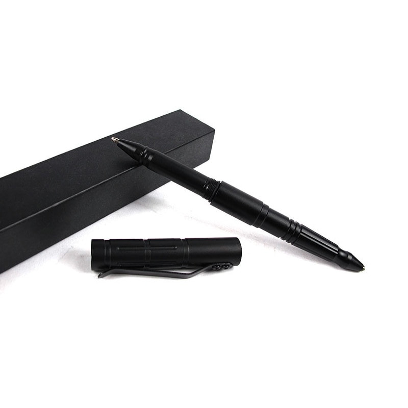 1TK GENKKY Metallist pastapliiats Taktikalised pliiatsid volframist terasest unisex metallist multifunktsionaalne pastapliiats aknaga