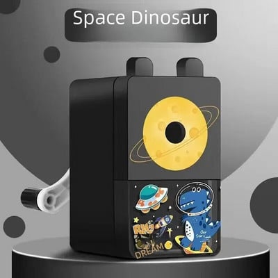 Mini pārnēsājams zīmuļu asināmais gudrs rakstāmpiederums bērniem sākumskolas audzēkņiem maza izmēra manuāls piedziņas ģeometrisks dizains