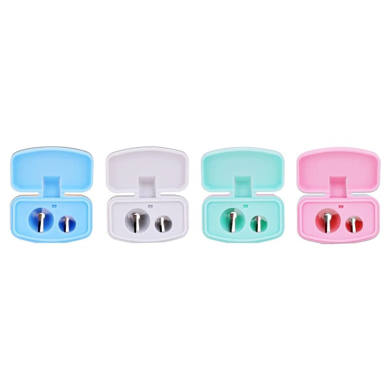 Deli Pencil Sharpener 4PCS/Lot Two Hole Grip Sharpeners Cutter Παιδικά σχολικά είδη Γραφική ύλη Βραβείο μαθητή