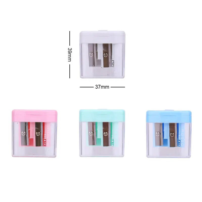 Deli Pencil Sharpener 4PCS/Lot Two Hole Grip Sharpeners Cutter Παιδικά σχολικά είδη Γραφική ύλη Βραβείο μαθητή