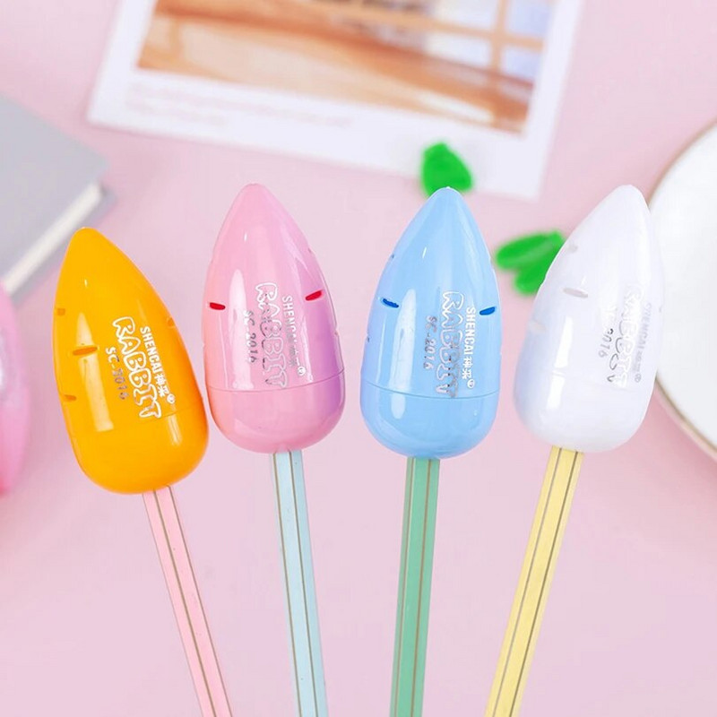 Burkānu zīmuļu asināmais Kawaii Kancelejas piederumi Biroja piederumi Jauki Taille Krītis Skolas piederumi Skicēšanas zīmuļi Sacapuntas