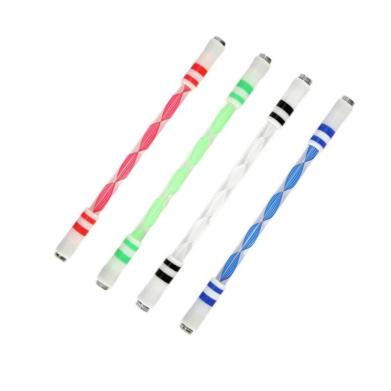 Skill Pliiats Lapse dekompressiooniga pöörlev geelpliiats Helendav keeratav pliiats Ajutreening Spinner Libisemisvastased koolitarbed