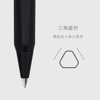 Zennyth Retractable Gel Pen Surging Waves Metal Signing P0.5mm Канцеларски материали за ученически пособия Kawaii Black Press Pen 0.5