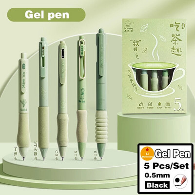 Στυλό τζελ, Μαύρα στυλό Fine Point Smooth Στυλό γραφής 0,5 χιλιοστά αναδιπλούμενο, Καλύτερη αισθητική χαριτωμένα στυλό για σημείωση περιοδικών