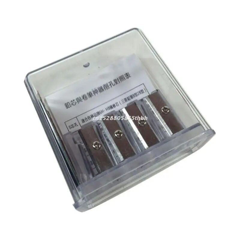 Πολυλειτουργικός ακονιστής μολυβιού 4 οπών με μακρύ πυρήνα μόλυβδος σχεδίασης εγχειρίδιο τέχνης Σκίτσο προμήθειες σχεδίου