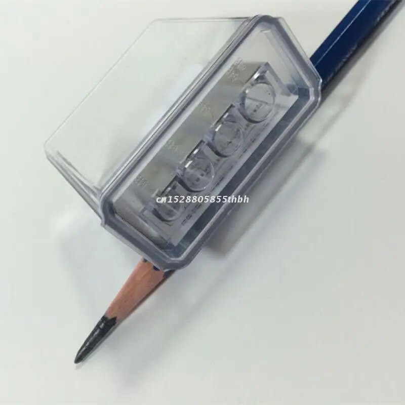 Πολυλειτουργικός ακονιστής μολυβιού 4 οπών με μακρύ πυρήνα μόλυβδος σχεδίασης εγχειρίδιο τέχνης Σκίτσο προμήθειες σχεδίου