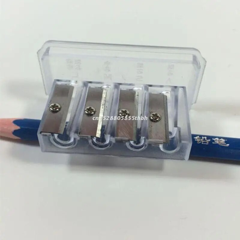 Πολυλειτουργικός ακονιστής μολυβιού 4 οπών με μακρύ πυρήνα μόλυβδος σχεδίασης εγχειρίδιο τέχνης Σκίτσο προμήθειες σχεδίου