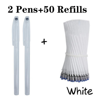 52tk/komplekt Õmblustäite pliiatsihoidja Kõrgel temperatuuril kaduv kustutav tekstiilkangamarker Kuumrõivastus PU-nahk