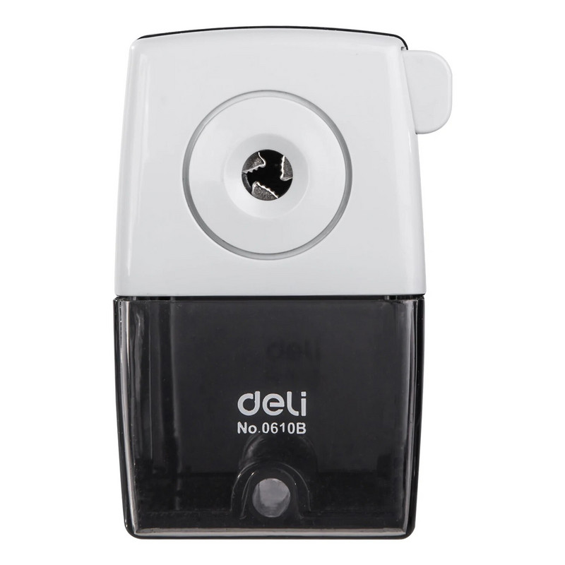 DELI Περιστροφικό μολύβι ακονιστή Μηχάνημα μολυβιών κόφτης γραφείου Σχολική γραφική ύλη Σχολική μανιβέλα μολύβι ακονιστή σχολικά είδη 0610B