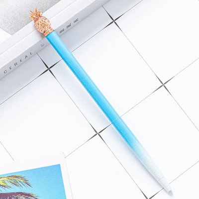 1 tk Metallist ananassist pastapliiats Candy Värv Huvitav pastapliiats kirjatarbed